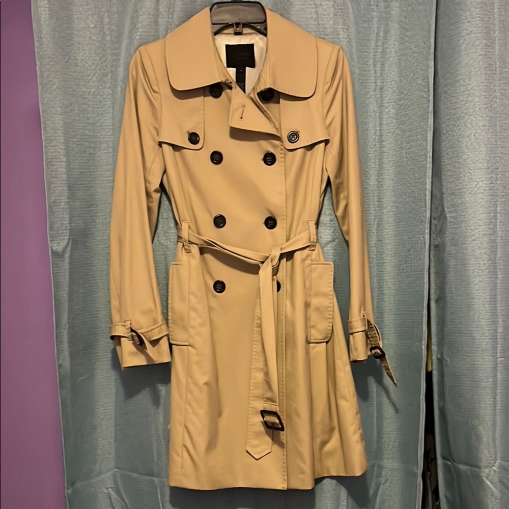 Jcrew Classic Tan Trench Coat